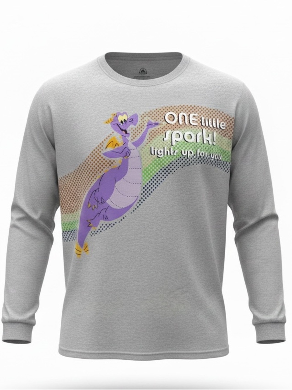 Disney Parks Figment One Little Spark EPCOT Long Sleeve Shirt L